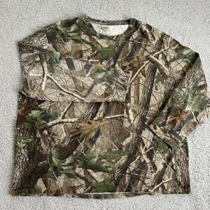 Outfitters Ridge Men Size 2XL Long Sleeve Camo Sport Shirt Hunting Real Tree 3D